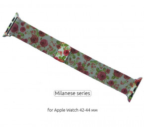   Armorstandart Milanese Loop  Apple Watch 42mm 44mm Flower Rose (ARM52962)