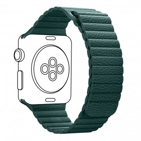  Armorstandart Leather Loop  Apple Watch All Series 38/40 mm Forest Green (ARM53317)