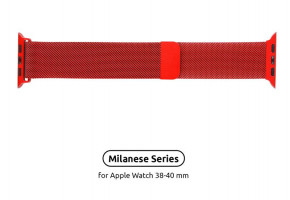   Armorstandart Milanese Loop  Apple Watch 38mm 40mm Red (ARM54383)