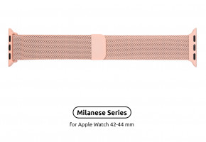  Armorstandart Milanese Loop Band  Apple Watch All Series 42/44 mm Pink (ARM55247)