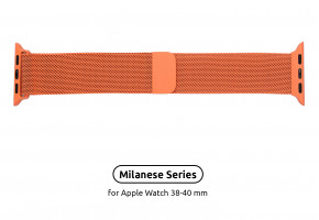  Armorstandart Milanese Loop Band  Apple Watch All Series 38/40 mm Orange (ARM55248)