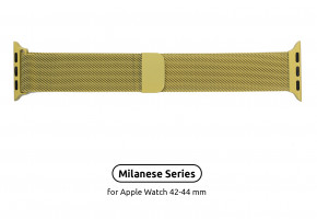  Armorstandart Milanese Loop Band  Apple Watch All Series 42/44 mm Yellow (ARM55261)