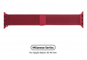  Armorstandart Milanese Loop Band  Apple Watch All Series 42/44 mm Wine Red (ARM55264)