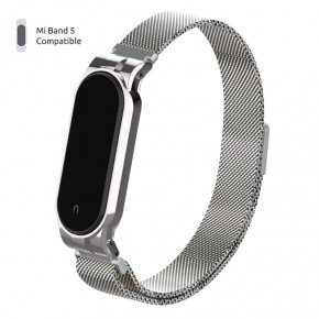  Metal Armorstandart Milanese Magnetic Band  Xiaomi Mi Band 5 Silver (ARM56849) 3