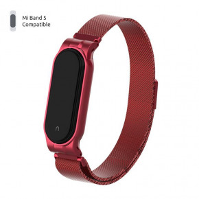  Metal Armorstandart Milanese Magnetic Band  Xiaomi Mi Band 5 Red (ARM56850) 4