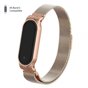  Metal Armorstandart Milanese Magnetic Band  Xiaomi Mi Band 5 Vintage Gold (ARM56852) 3