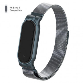  Metal Armorstandart Milanese Magnetic Band  Xiaomi Mi Band 5 Titanium Grey (ARM56854) 3