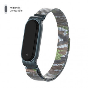  Metal Armorstandart Milanese Magnetic Band  Xiaomi Mi Band 5 Khaki Green (ARM56855) 4