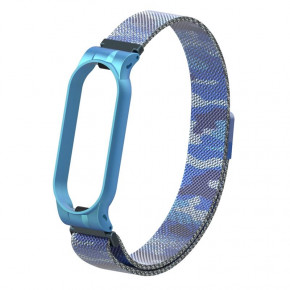  Metal Armorstandart Milanese Magnetic Band  Xiaomi Mi Band 5 Khaki Blue (ARM56856) 3