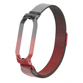  Metal Armorstandart Milanese Magnetic Band  Xiaomi Mi Band 5 Gradient Black Red (ARM56858 3