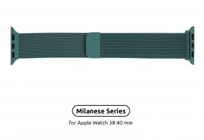  Armorstandart Milanese Loop  Apple Watch All Series 38/40 mm Pine Green (ARM56981)