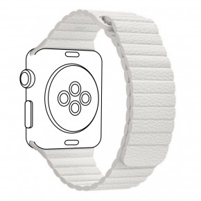  Armorstandart Leather Loop  Apple Watch 38mm/40mm White (ARM57835)