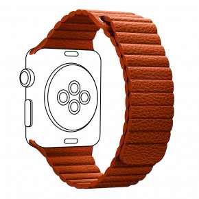  Armorstandart Leather Loop  Apple Watch 42mm/44mm Orange (ARM57837)