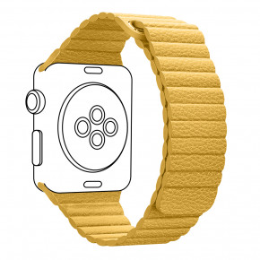  Armorstandart Leather Loop  Apple Watch 42mm/44mm Yellow (ARM57842)