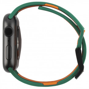  ArmorStandart Civilian Silicone Watch Strap  Apple Watch 38/40 mm Green/Orange (ARM58394) 4