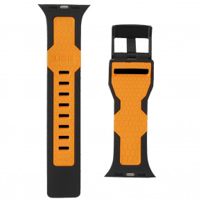  ArmorStandart Civilian Silicone Watch Strap  Apple Watch 42/44 mm Black/Orange (ARM58396) 4