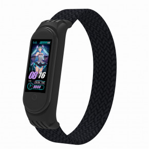  ArmorStandart Braided Solo Loop  Xiaomi Mi Band 4/5/6 Black size S (ARM59177)