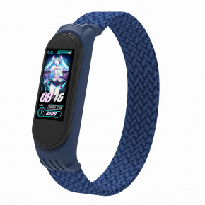  ArmorStandart Braided Solo Loop  Xiaomi Mi Band 4/5/6 Blue size S (ARM59178)