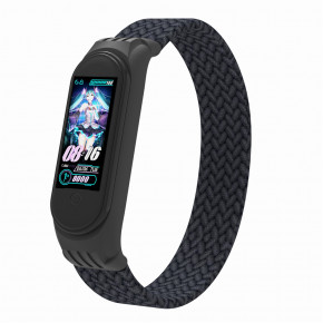  ArmorStandart Braided Solo Loop  Xiaomi Mi Band 4/5/6 Charcoal size S (ARM59179)