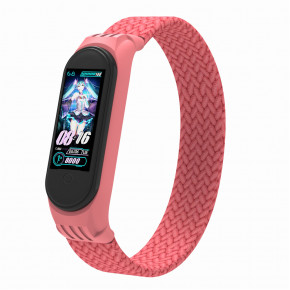  ArmorStandart Braided Solo Loop  Xiaomi Mi Band 4/5/6 Pink size S (ARM59181)