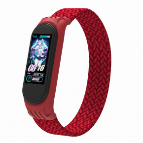  ArmorStandart Braided Solo Loop  Xiaomi Mi Band 4/5/6 Red size S (ARM59182)