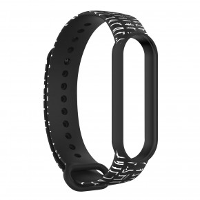  ArmorStandart This is the Way  Xiaomi Mi Band 6/5 Dark Lord message Black (ARM59261) 3