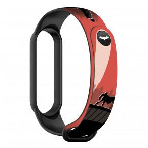  ArmorStandart Superhero  Xiaomi Mi Band 6/5 Bat siluet Black (ARM59264)