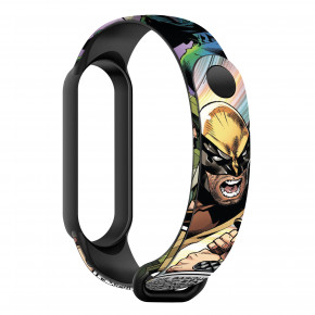  ArmorStandart Superhero  Xiaomi Mi Band 6/5 Wolverine comix Black (ARM59265)