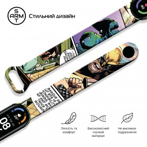  ArmorStandart Superhero  Xiaomi Mi Band 6/5 Wolverine comix Black (ARM59265) 4