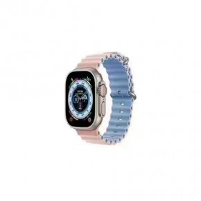   - Band Ocean two-tone Apple Watch 42/44/45/49 mm Pink-Blue (Ocean42-24.Pink-Blue)