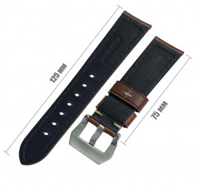   Primolux F001 Steel buckle   Garmin Vivoactive 4 - Brown 4