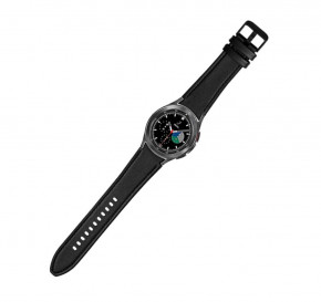  Primolux Leather Silicone   Samsung Galaxy Watch 4 Classic 42mm SM-R880 - Black 8