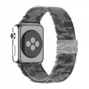  TTech Milanese Steel Loop  Apple watch 38 mm/40 mm Camo Gray (BS-000066672)