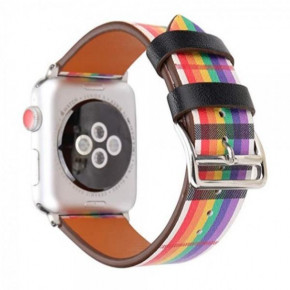  TTech Leather Skew Lattice Series  Apple Watch 42 mm/44 mm Colorful (BS-000066640)