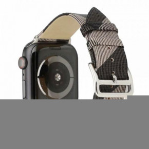  TTech Leather Colors Grid Series  Apple Watch 42 mm/44 mm Gray (BS-000066642)