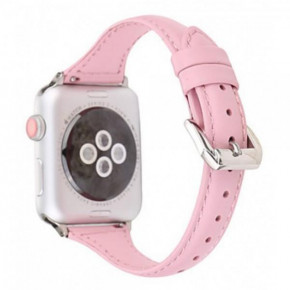  TTech Leather Thin Strap Series  Apple Watch 38 mm/40 mm Pink (BS-000066648)