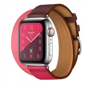  TTech Leather Double Loops Series  Apple Watch 38mm/40 mm Rose Red/Pink/Purple (BS-000066652)