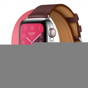  TTech Leather Double Loops Series  Apple Watch 42 mm/44 mm Rose Red/Pink/Purple (BS-000066653)