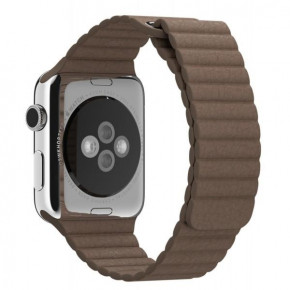  TTech Leather Loop Series  Apple watch 42 mm/44 mm Brown (BS-000058331) 6