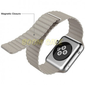  TTech Leather Loop Series  Apple watch 42 mm/44 mm Gray