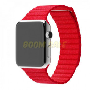  TTech Leather Loop Series  Apple watch 42 mm/44 mm Red 3