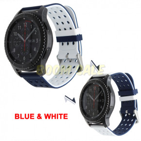  TTech Double Color Series  Samsung Gear S3 Blue &; White