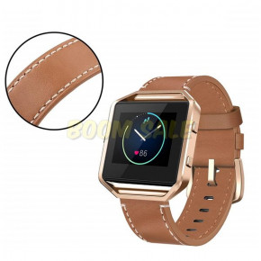  TTech Leather Colourful Series Fitbit Blaze Brown 3