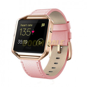  TTech Leather Colourful Series Fitbit Blaze Rose Red