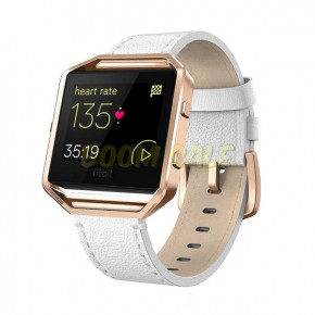  TTech Leather Colourful Series Fitbit Blaze White