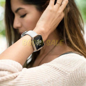  TTech Leather Colourful Series Fitbit Blaze White 3