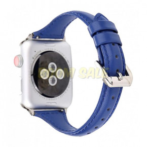  TTech Leather Thin Strap Series  Apple Watch 38 mm/40 mm Dark Blue