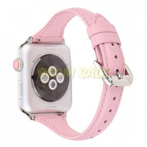  TTech Leather Thin Strap Series  Apple Watch 38 mm/40 mm Pink