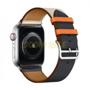  TTech Leather Single loop Series  Apple Watch 42 mm/44 mm Beige/Blue