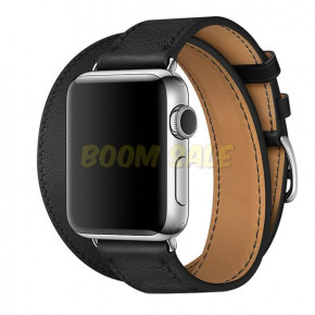  TTech Leather Double Loops Series  Apple Watch 38mm/40 mm Black 4